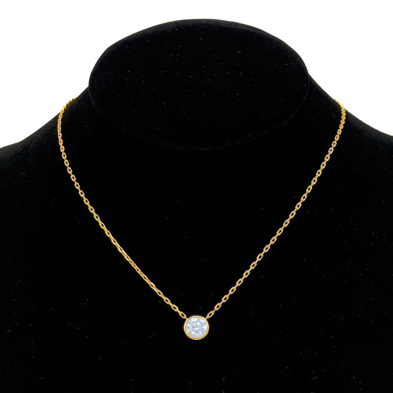 Petite Gleam Bezel Necklace