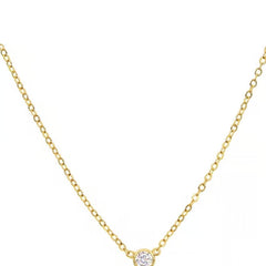 Petite Gleam Bezel Necklace