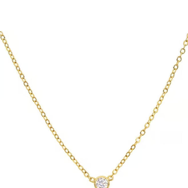 Petite Gleam Bezel Necklace