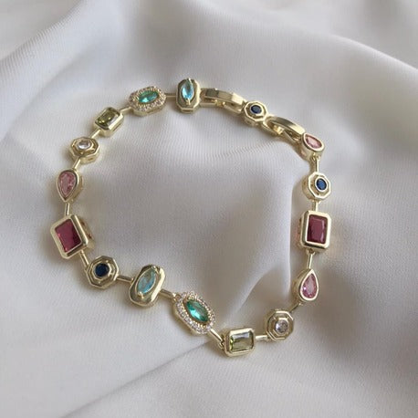 Prism Dreams Gemstone Chain Bracelet
