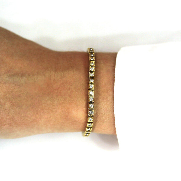 Radiant Crystal Tennis Bracelet