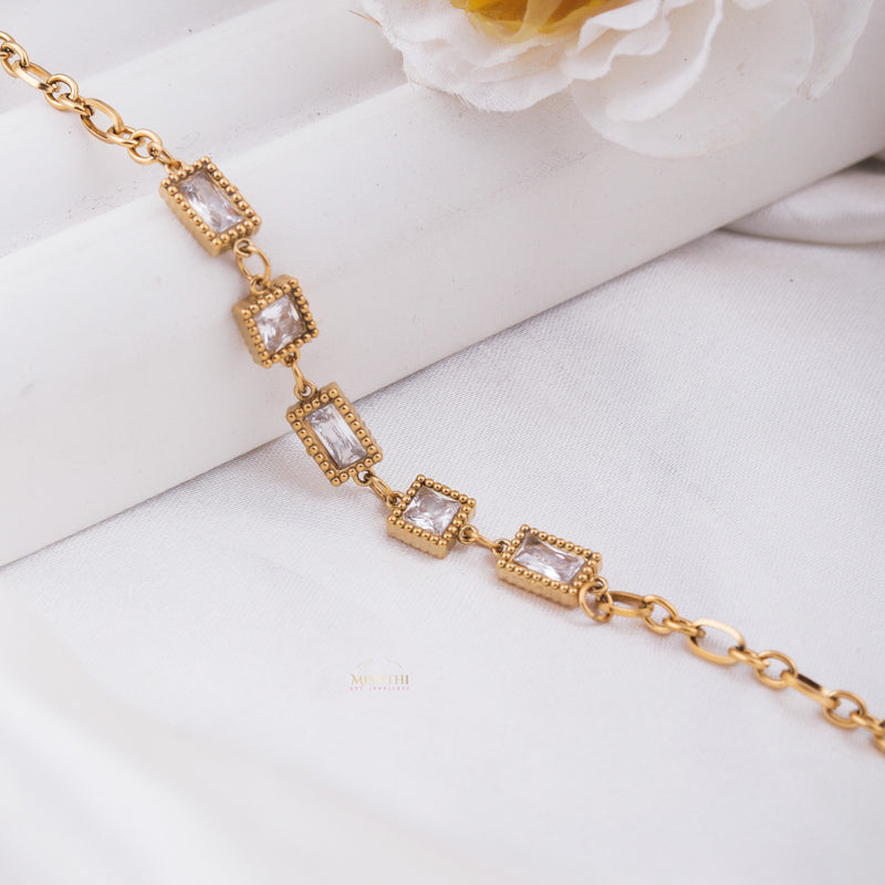 Regal Radiance Rectangle Bracelet