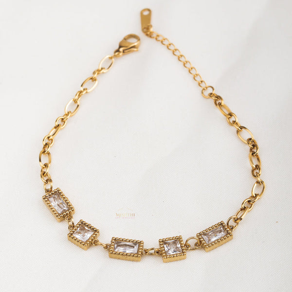 Regal Radiance Rectangle Bracelet