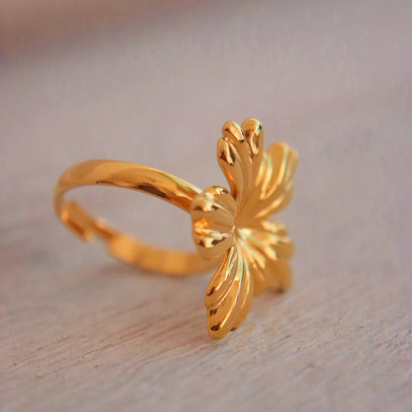 Golden Flower Ring