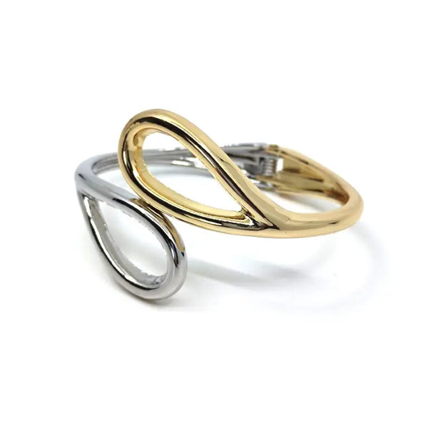 Sculpted Flow Duo Cuff Bracelet Set