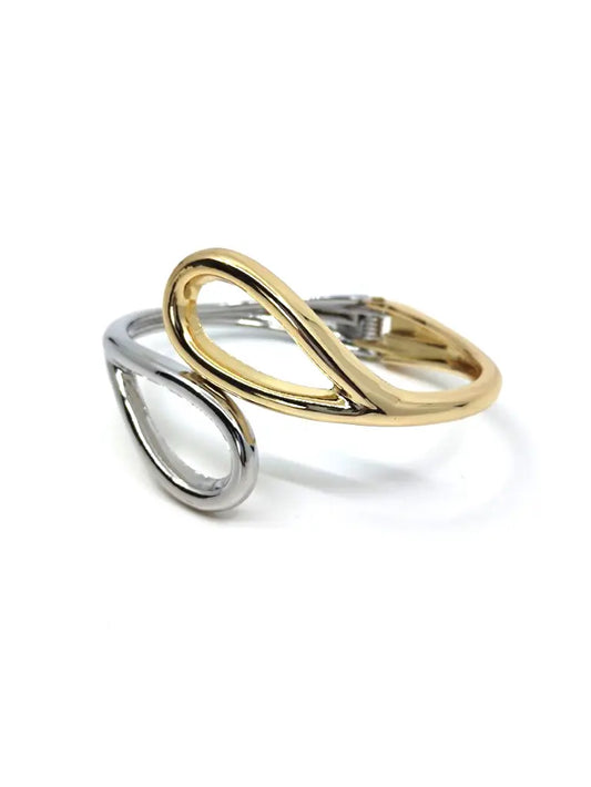 Sculpted Flow Duo Cuff Bracelet Set