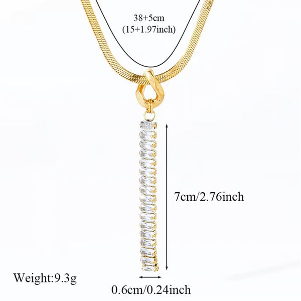 Serpentine Sparkle Necklace & Earring Set