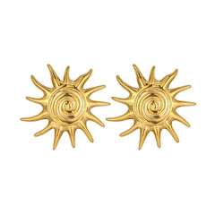 Solara Spiral Sun Studs
