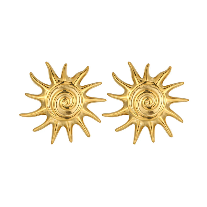 Solara Spiral Sun Studs