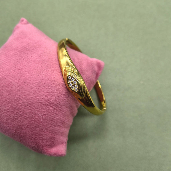 Starlit Glow Gold Plated Bangle