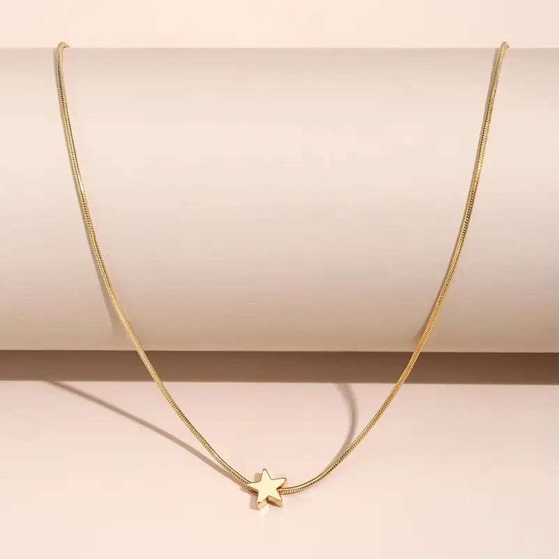 Stellar Shine Minimal Star Necklace