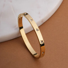 Stellar Star Sparkle Cuff Bracelet