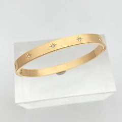 Stellar Star Sparkle Cuff Bracelet