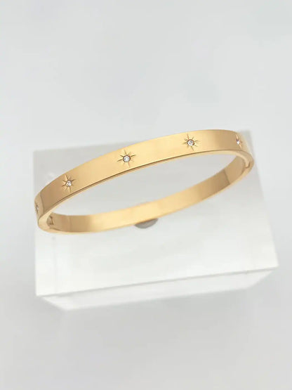 Stellar Star Sparkle Cuff Bracelet
