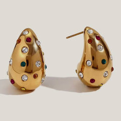Vivid Gem Droplet Studs