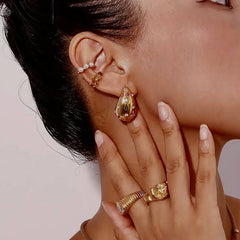 Vivid Gem Droplet Studs