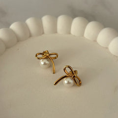 Vivienne Bow Pearl Drops