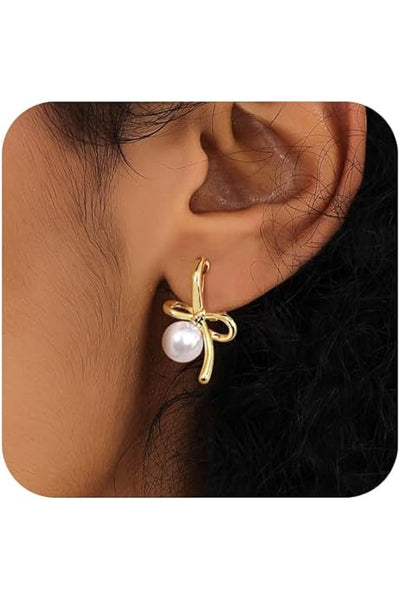 Vivienne Bow Pearl Drops