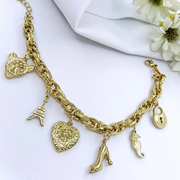 Voyage Charms Chain Bracelet